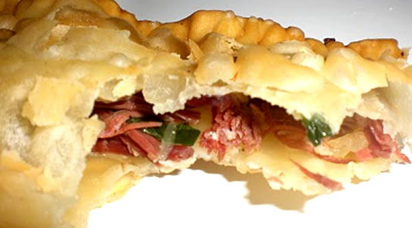 Pastel massa crocante