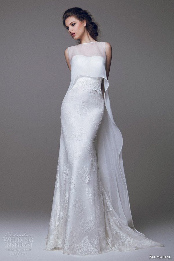blumarine-wedding-dresses-2015-strapless-lace-gown-with-sleeveless-high-to-low-overlay