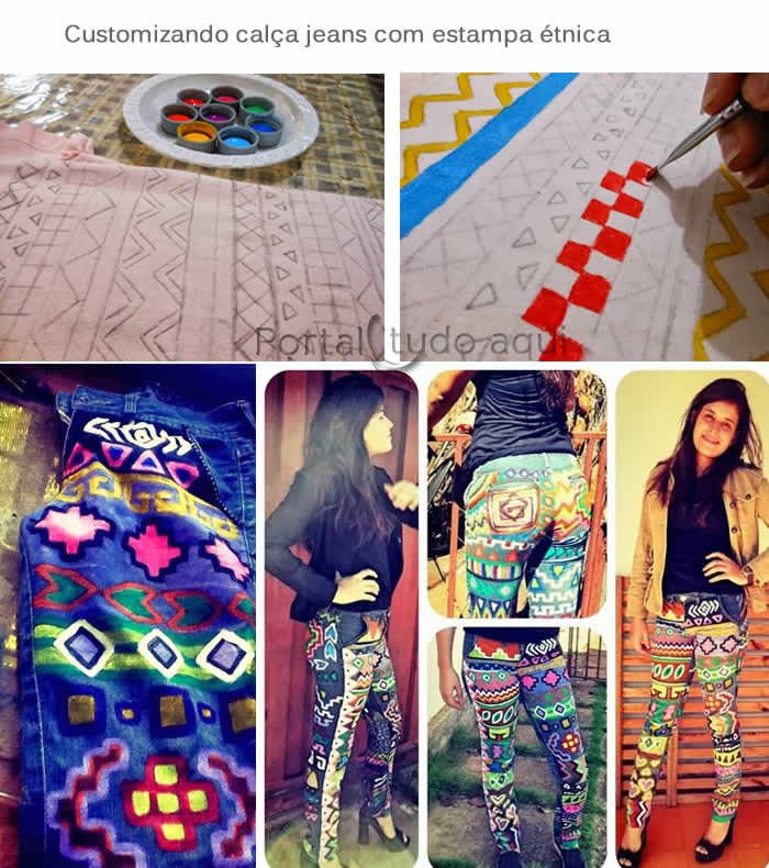 customizando-calça-jeans-estampa-etnica