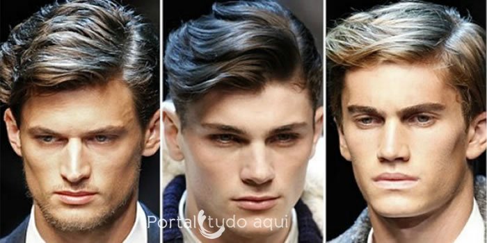 cabelo masculino repartido no meio