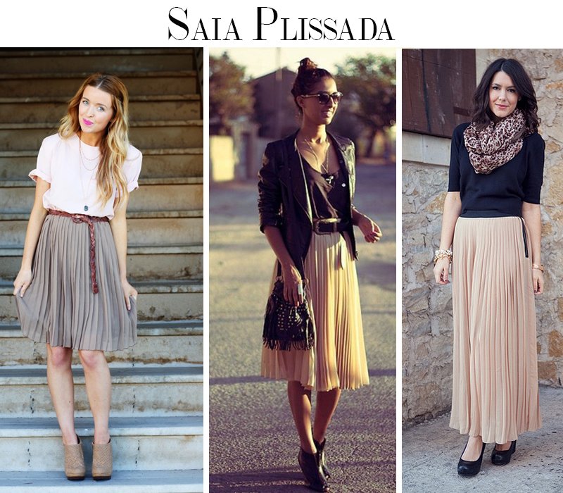 saia plissada tendencia