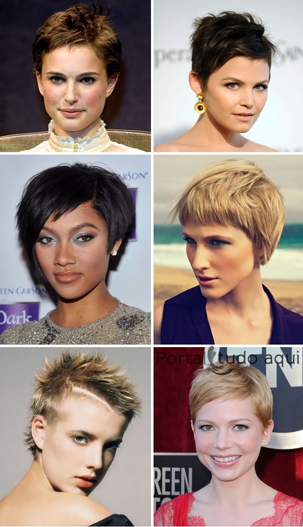 corte de cabelo curto feminino inspirados nas atrizes