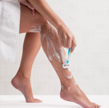 depilação com lâmina