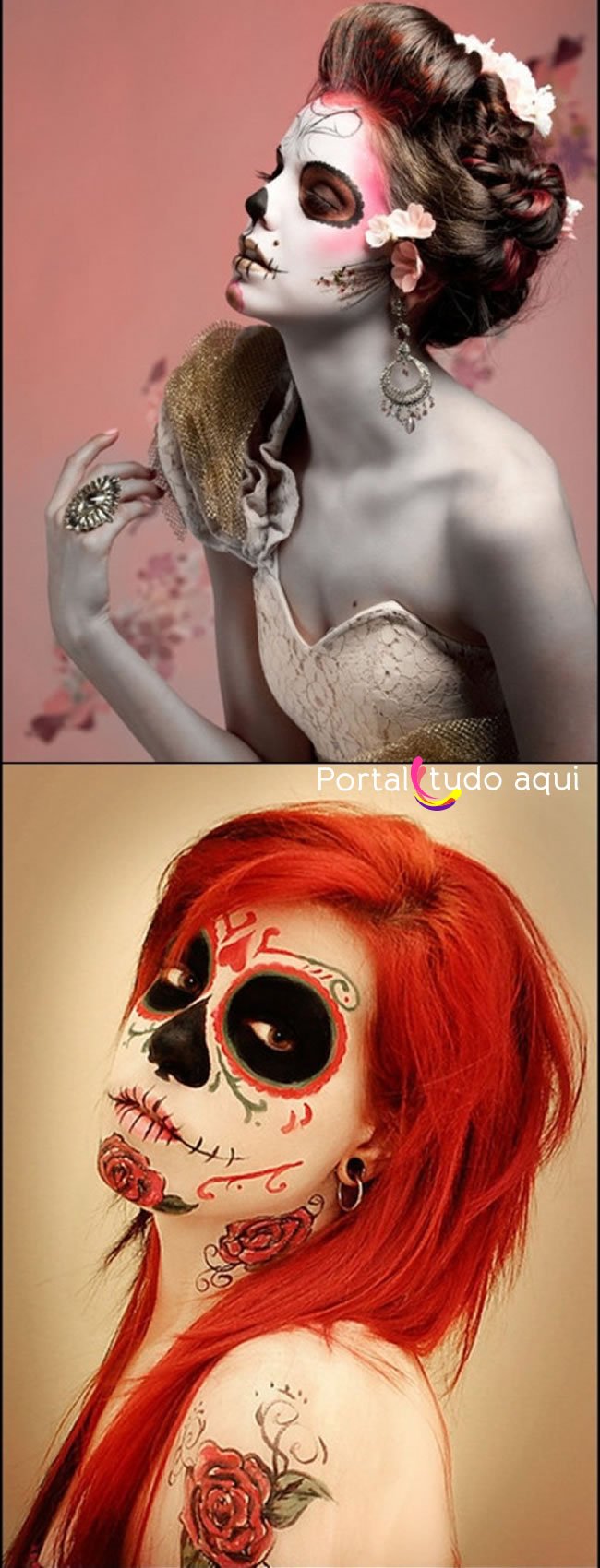 Foto: Maquiagem de Halloween com o tema caveira mexicana: quem ama um mood  mais colorido vai se apaixonar por essa beleza - Purepeople