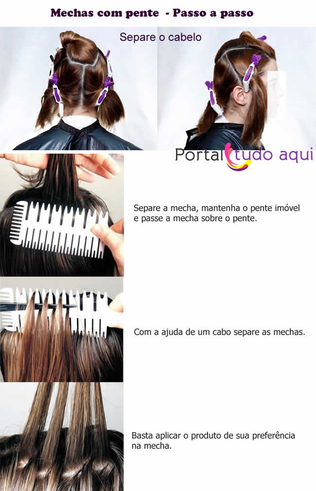 mechas-com-pente-como-fazer