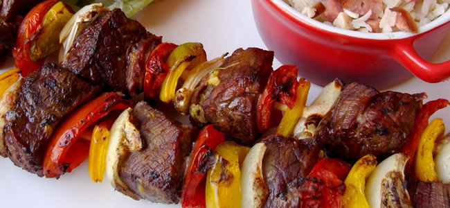 Espetinho de carne