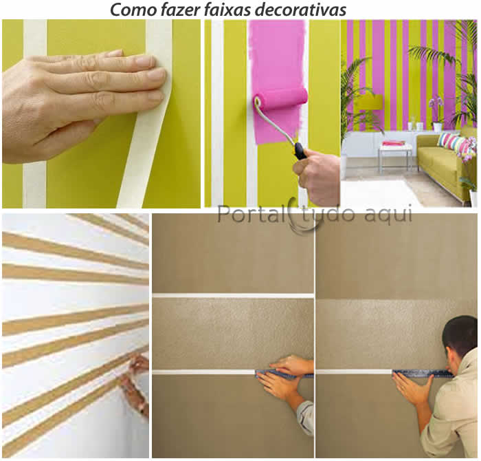 pintar-faixas-na-parede