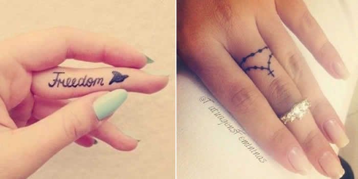Tatuagens nos dedos – 8 estilos para você se inspirar