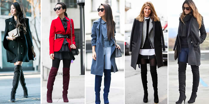 Botas-cano-longo-Botas Over The Knee ou Over Boots- looks-inspirar-sobreposicao