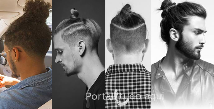 Corte de Cabelo masculino 2016 -coque-masculino-topknot