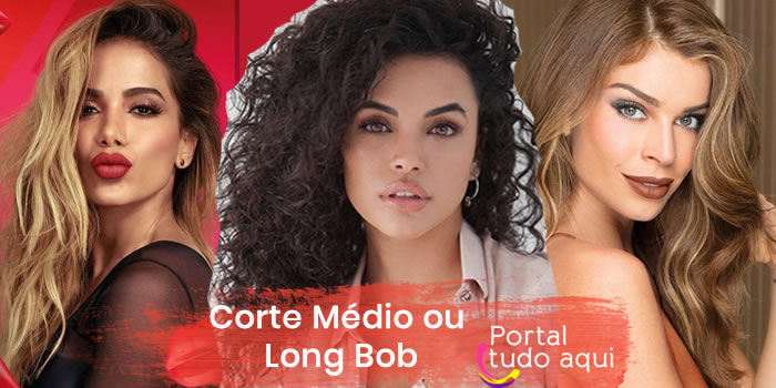corte de cabelo long bob feminino