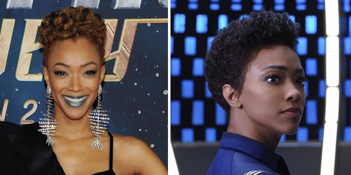 Cabelo curto atriz Sonequa Martin-green.